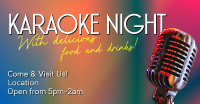 Karaoke Night Bar Facebook Ad Design