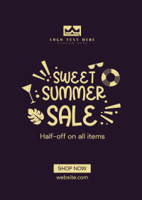 Sweet Summer Sale Poster Design