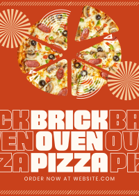 Simple Brick Oven Pizza Flyer Image Preview