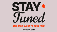 Modern Stay Tuned Animation Preview
