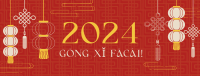 Lunar New Year Knot Facebook cover Image Preview