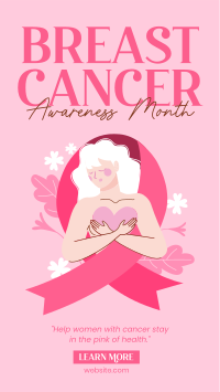 Fighting Breast Cancer Instagram Story Design