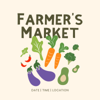 Farmers Market Instagram Post Design