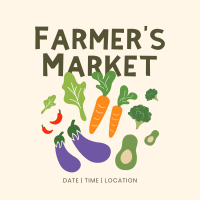 Farmers Market Instagram post Image Preview