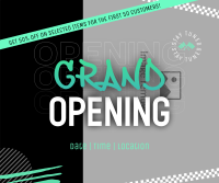 Street Grand Opening Facebook Post Design