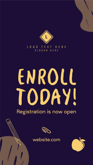 Enrollment Ongoing Instagram story Image Preview