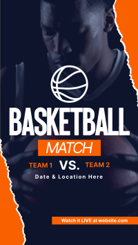 Upcoming Basketball Match TikTok Video Preview