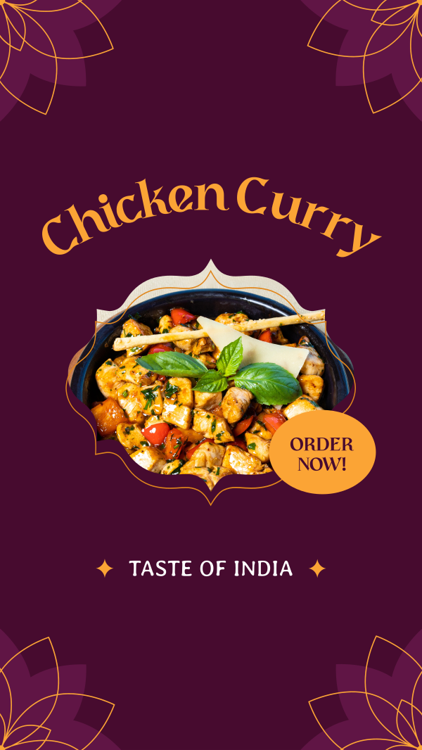 Taste of India Instagram Story Design Image Preview