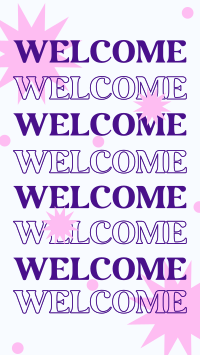 Welcome Shapes Instagram Story Design