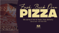 Hot and Fresh Pizza Facebook Event Cover Design