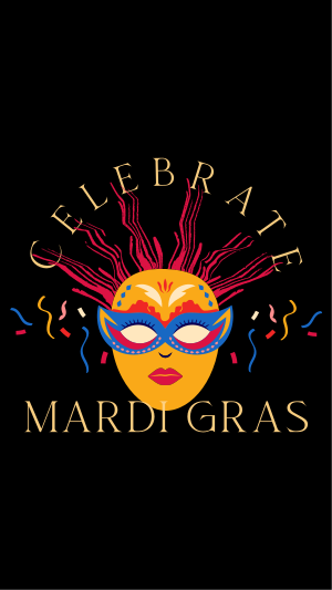 Masquerade Mardi Gras Instagram story Image Preview
