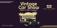 Vintage Car Show Twitter post Image Preview
