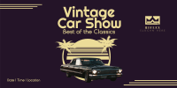 Vintage Car Show Twitter post Image Preview