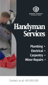 Handyman Service TikTok Video Image Preview