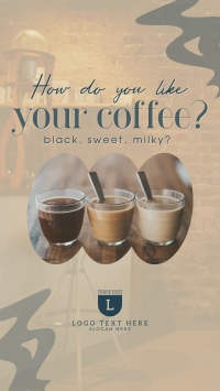 Coffee Flavors Facebook Story Design