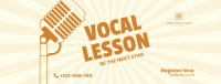 Vocal Coaching Lesson Facebook Cover Image Preview