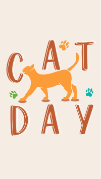 Happy Cat Day Facebook Story Design