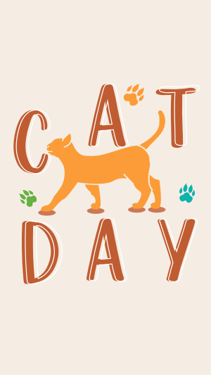 Happy Cat Day Facebook story Image Preview