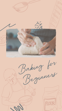 Beginner Baking Class YouTube Short Design