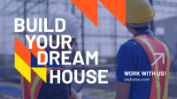 Dream House Construction Facebook Event Cover Design