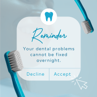Dental Reminder Instagram Post Design