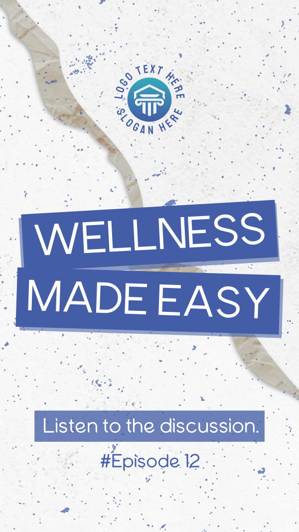 Easy Wellness Podcast Facebook Story Design