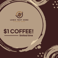 $1 Coffee Instagram Post Design
