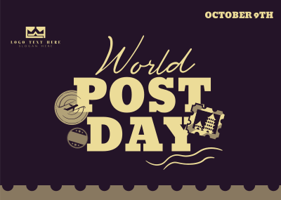 World Post Day Postcard Image Preview