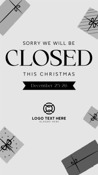 Christmas Closed Holiday Instagram reel Image Preview