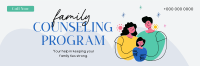 Family Counseling Program Twitter Header Design