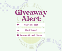 Giveaway Alert Instructions Facebook post Image Preview
