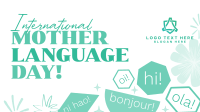 Quirky International Mother Language Day Facebook Event Cover Design