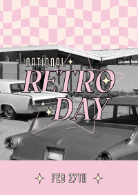 National Retro Day Poster Design