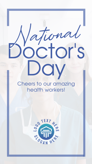 Celebrate National Doctors Day Instagram story Image Preview