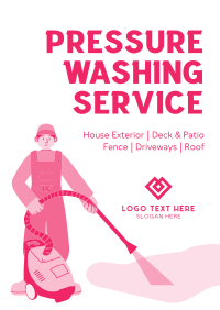 Wash your worries away! Poster Design