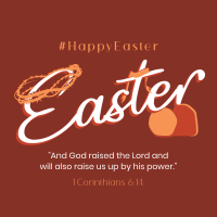 Easter Resurrection Instagram Post Design