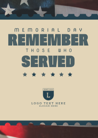 Remember Memorial Day Flyer Image Preview