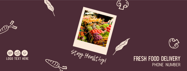 Delivery for Health Foods Facebook Cover Design Image Preview