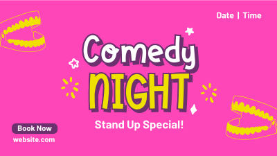Comedy Night Facebook event cover Image Preview