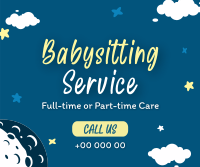 Cute Babysitting Services Facebook post Image Preview