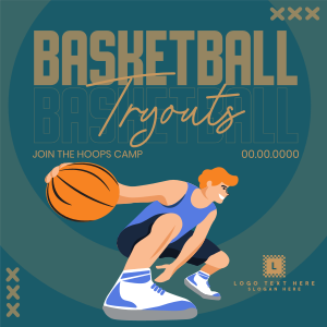 Basketball Tryouts Instagram post Image Preview