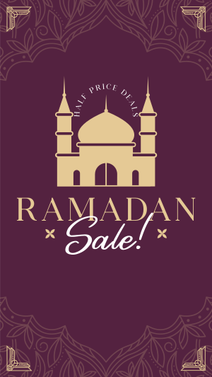 Blessed Ramadan Sale Facebook story Image Preview