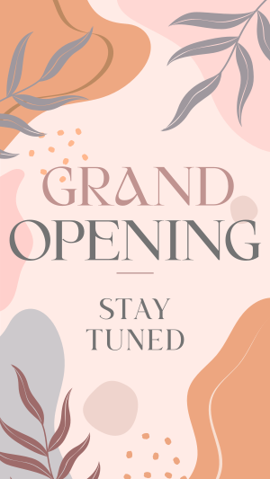 Elegant Leaves Grand Opening Facebook story Image Preview