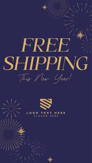 New Year Shipping Instagram story Image Preview