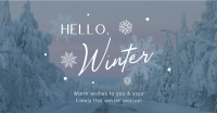 Minimalist Winter Greeting Facebook ad Image Preview