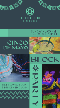 Cinco de Mayo Block Party Facebook Story Design