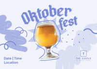 Oktoberfest Beer Festival Postcard Design