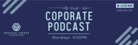 Corporate Podcast Twitter header (cover) Image Preview