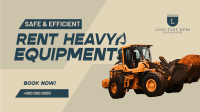 Heavy Equipment Rental Facebook Event Cover Design