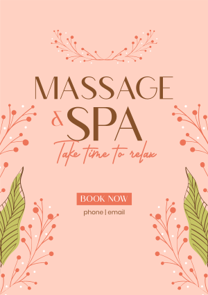 Floral Massage Flyer Image Preview